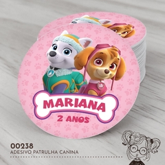 Adesivo Personalizado Patrulha Canina - 00238