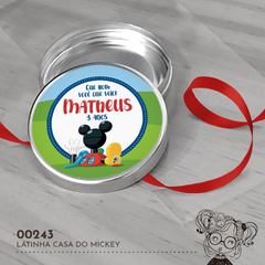 Latinha Personalizada Casa do Mickey - 00243 - comprar online