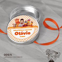 Latinha Personalizada Cocoricó - 00271 - comprar online