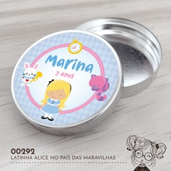 Latinha Personalizada Alice no País das Maravilhas - 00292