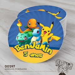 Adesivo Personalizado Pokémon - 00297