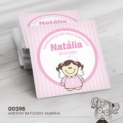 Adesivo Personalizado Batizado Anjinha - 00298 - comprar online