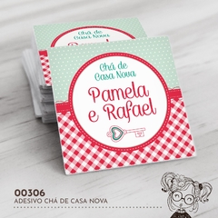 Adesivo Personalizado Chá de Casa Nova - 00306 - comprar online