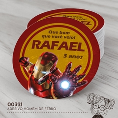 Adesivo Personalizado Homem de Ferro - 00321