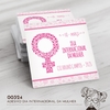 Adesivo Personalizado Dia Internacional da Mulher - 00324