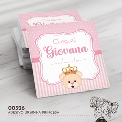 Adesivo Personalizado Ursinha Princesa - 00326 - comprar online