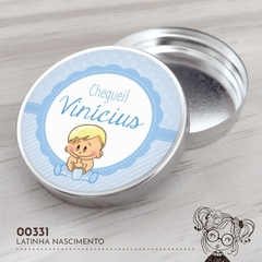 Latinha Personalizada Nascimento Bebezinho - 00331