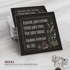 Adesivo Personalizado Dia dos Professores - 00354