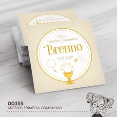 Adesivo Personalizado Primeira Comunhão - 00355 - comprar online