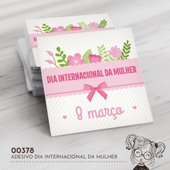 Adesivo Personalizado Dia Internacional da Mulher - 00378 - comprar online