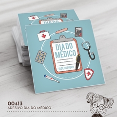 Adesivo Personalizado Dia do Médico - 00413