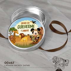 Latinha Personalizada Mickey Safari - 00467 - comprar online