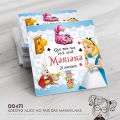 Adesivo Personalizado Alice no País das Maravilhas - 00471 - comprar online