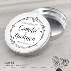 Latinha Personalizada Casamento Floral - 00485