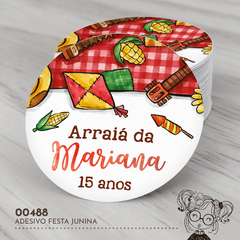 Adesivo Personalizado Festa Junina - 00488