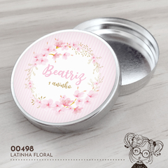 Latinha Personalizada Floral - 00498