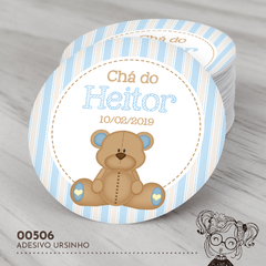 Adesivo Personalizado Ursinho - 00506