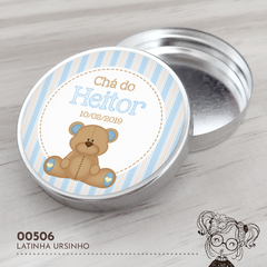 Latinha Personalizada Ursinho - 00506