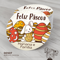 Adesivo Personalizado Páscoa - 00507