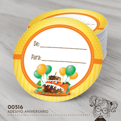 Adesivo Personalizado Aniversário De Para - 00516