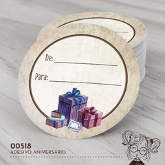 Adesivo Personalizado Aniversário De Para - 00518