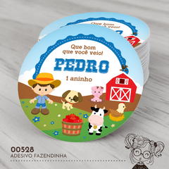 Adesivo Personalizado Fazendinha - 00528