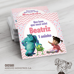 Adesivo Personalizado Monstros S.A. - 00581 - comprar online