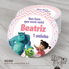 Adesivo Personalizado Monstros S.A. - 00581