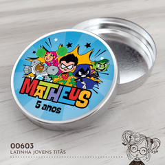 Latinha Personalizada Jovens Titãs - 00603