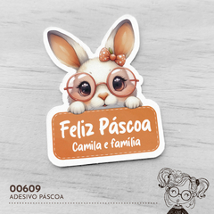 Adesivo Personalizado Páscoa - 00609