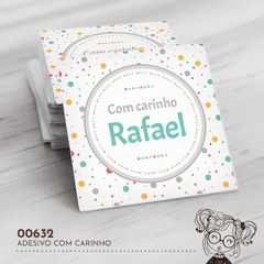 Adesivo Personalizado Com Carinho - 00632 - comprar online