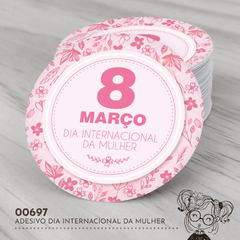 Adesivo Personalizado Dia Internacional da Mulher - 00697