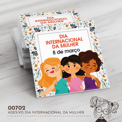 Adesivo Personalizado Dia Internacional da Mulher - 00702 - comprar online