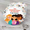 Adesivo Personalizado Dia Internacional da Mulher - 00702