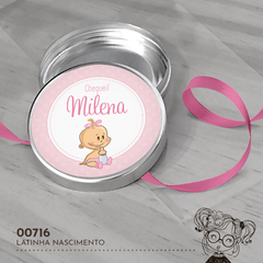 Latinha Personalizada Nascimento Bebezinha - 00716 - comprar online