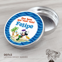 Latinha Personalizada Disney Summer - 00743