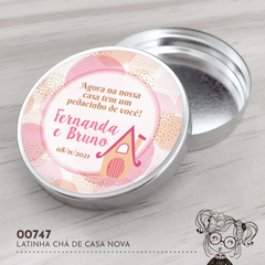 Latinha Personalizada Chá de Casa Nova - 00747