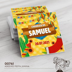 Adesivo Personalizado Festa Junina - 00761 - comprar online