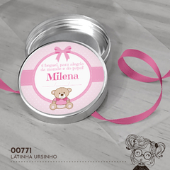 Latinha Personalizada Ursinho - 00771 - comprar online