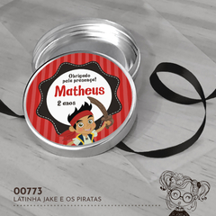 Latinha Personalizada Jake e os Piratas - 00773 - comprar online