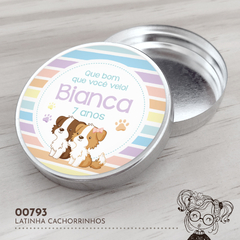 Latinha Personalizada Cachorrinhos - 00793