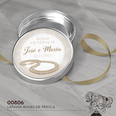 Latinha Personalizada Bodas de Pérolas - 00806 - comprar online