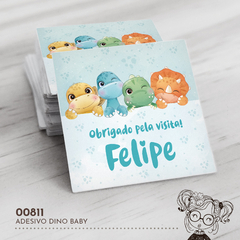 Adesivo Personalizado Dino Baby - 00811 - comprar online