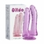 Dildo Prótese Dupla Realística com Ventosa 17,5x3,5cm e 16x3cm