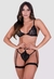 Conjunto Julia de Lingerie Preto GG (Veste G também) - loja online