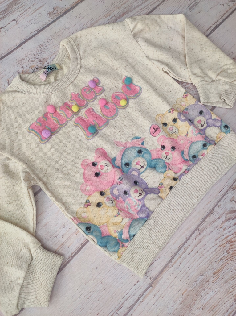 Blus o kukie Infantil Inverno Ursinho Carinhoso