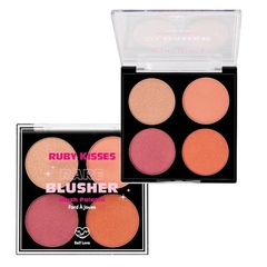 Paleta de Blush Cintilante Rare Blusher Highlighter Palette RUBY KISSES 8 g - loja online