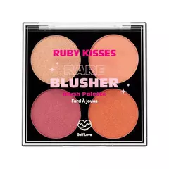 Paleta de Blush Cintilante Rare Blusher Highlighter Palette RUBY KISSES 8 g