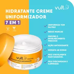 Hidratante Creme Facial Uniformizador 7 em 1 VULT 100 g - Make in Santa