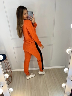 CONJUNTO CALCA + BLUSA LÃZINHA LARANJA